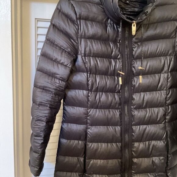Via Spiga Womens Black Quilted Lightweight Puffer Jacket Coat, Size XS - Picture 4 of 12